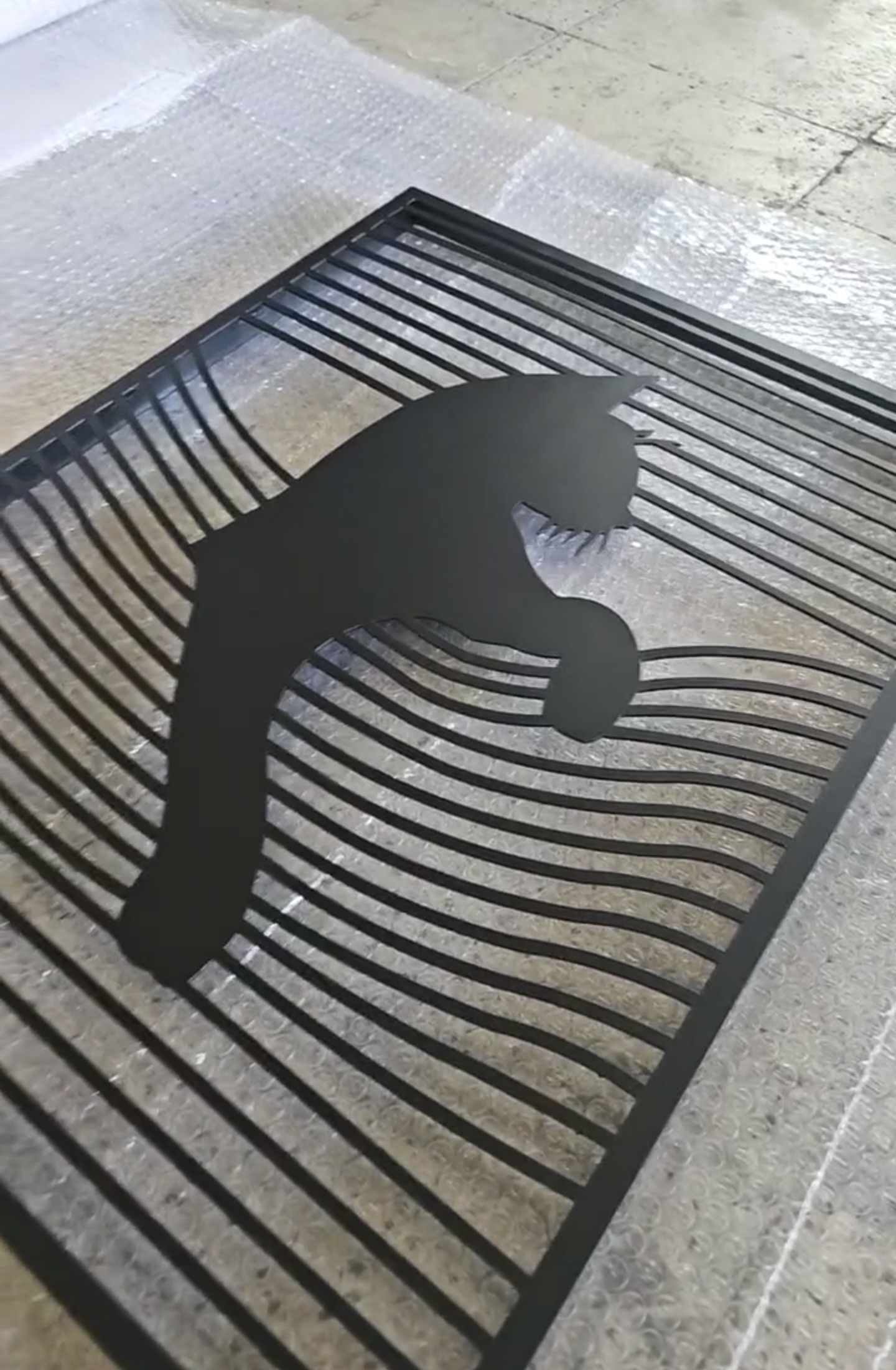 تابلو لیزری گربه