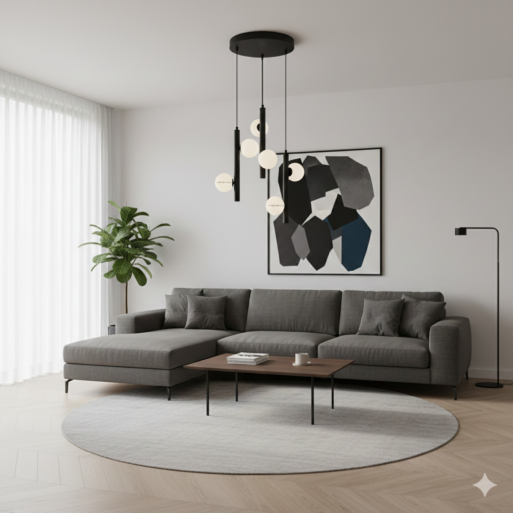 لوستر مدرن ۶ شعله A151