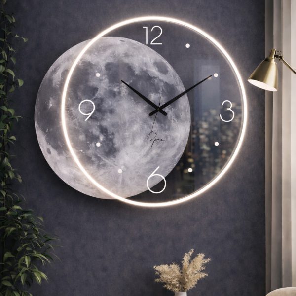 ساعت دیواری طرح ماه Moon Clock🌑🌘