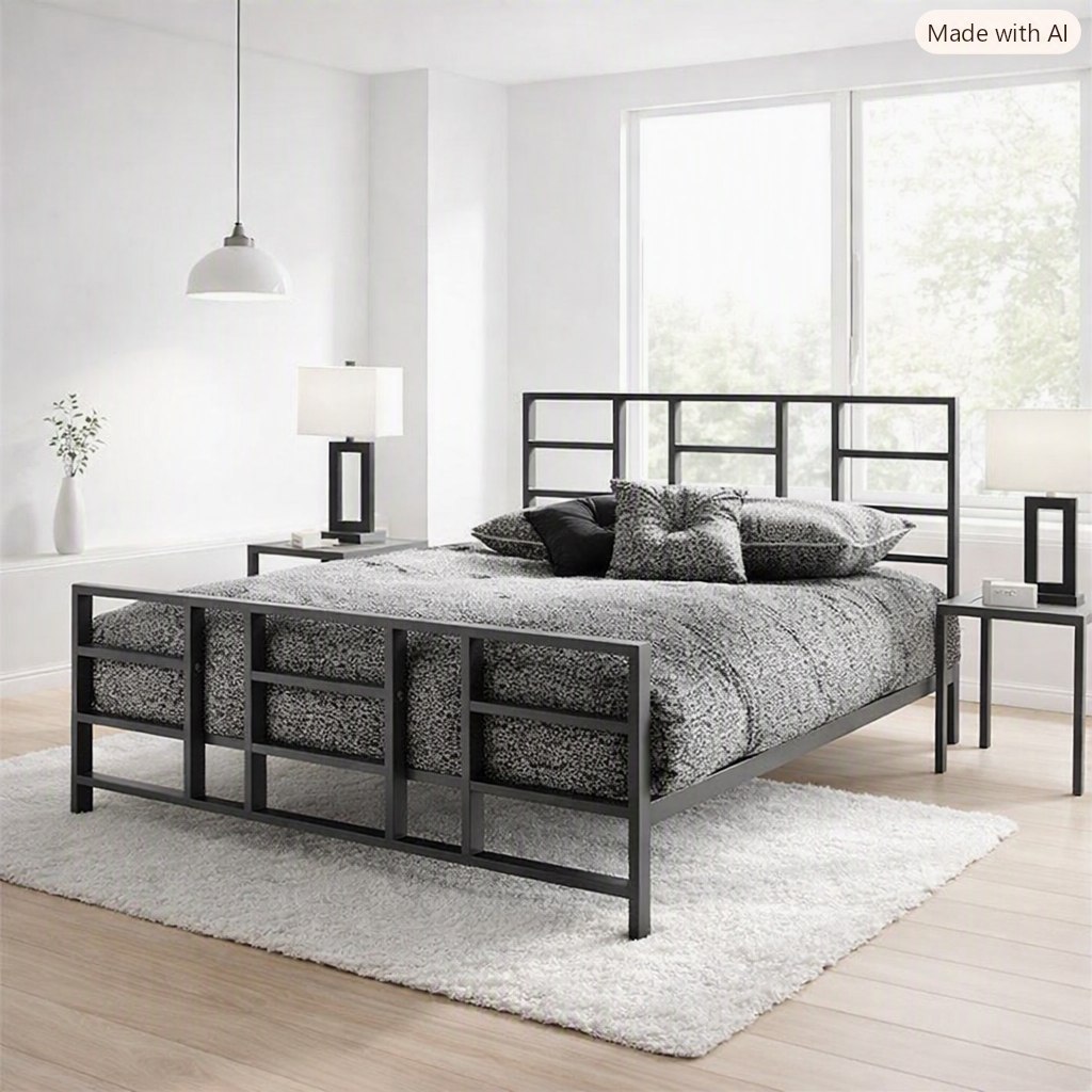 تخت  خواب مدرن فلزی  مدل B111🌟