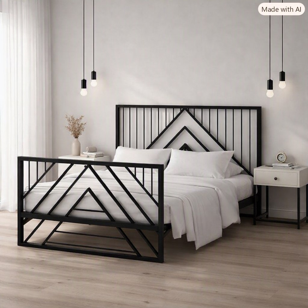 تخت  خواب مدرن فلزی  مدل B112🌟